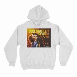 Bob Marley Uprising Live White  Hoodie